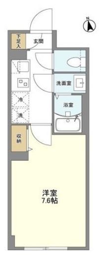 ウェルスクエア学芸大学Ⅱ　202号室　間取り