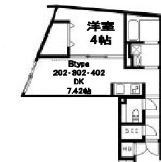 U Residence武蔵小山　302号室　間取り