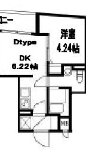 U Residence武蔵小山　404号室　間取り