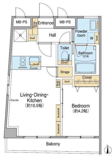 Fuu Oimachi by LATIERRA　　307号室　間取り