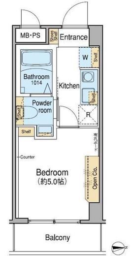 Fuu Oimachi by LATIERRA　　403号室　間取り