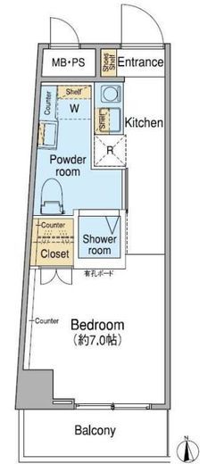 Fuu Oimachi by LATIERRA　　507号室　間取り