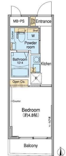 Fuu Oimachi by LATIERRA　　606号室　間取り