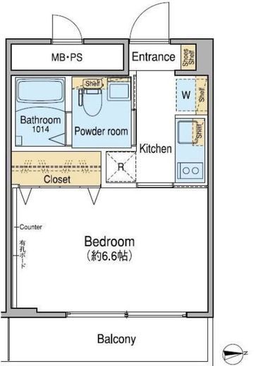 Fuu Oimachi by LATIERRA　　803号室　間取り