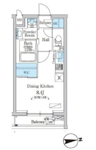 デュオフラッツ千歳船橋　108号室　間取り