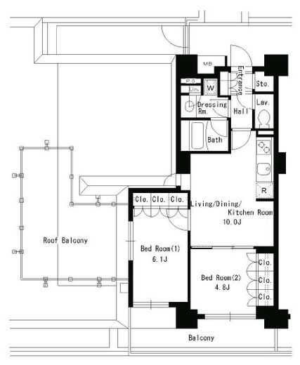 パークアクシス文京ステージ　301号室　間取り