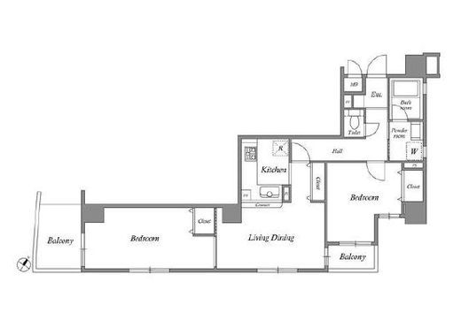 オーパスホームズ白山　1103号室　間取り