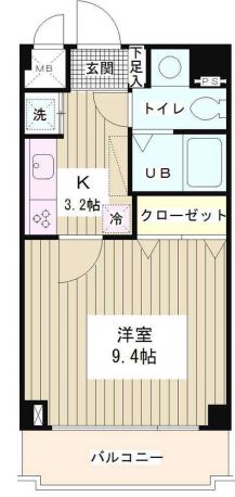 ラフィネ築地　201号室　間取り