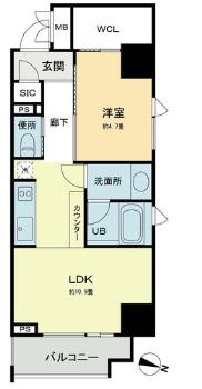 ベルファース本郷弓町　501号室　間取り