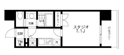 レジディア文京本郷　404号室　間取り