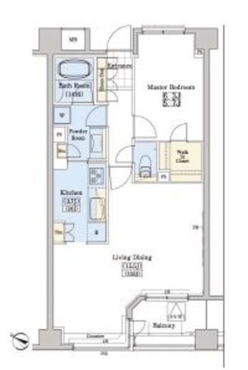 レジディアタワー上池袋 パーク棟　402号室　間取り