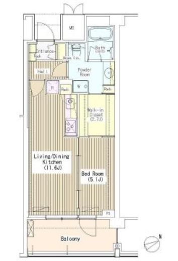 マチュリティ小石川　507号室　間取り