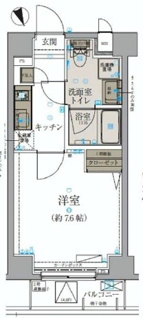 リヴシティ本郷　302号室　間取り