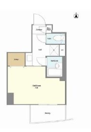 ミリアレジデンス御茶ノ水　1203号室　間取り