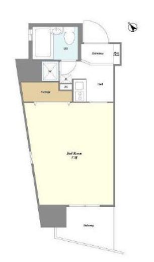 ミリアレジデンス御茶ノ水　205号室　間取り