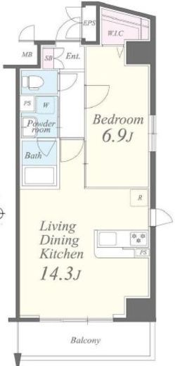 グリンヒル本郷元町　503号室　間取り