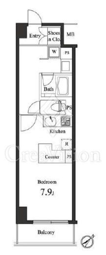 プライマル小石川　112号室　間取り