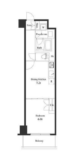 プライマル小石川　220号室　間取り