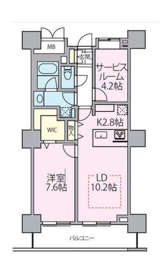 ロイヤルパークスタワー南千住　1203号室　間取り