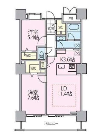 ロイヤルパークスタワー南千住　1410号室　間取り