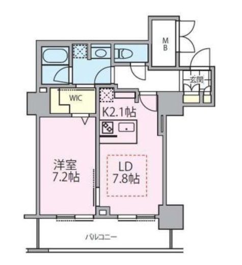 ロイヤルパークスタワー南千住　1812号室　間取り