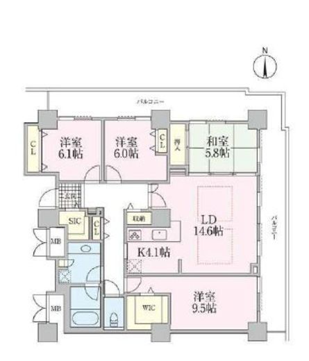 ロイヤルパークスタワー南千住　2315号室　間取り