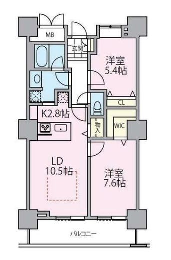 ロイヤルパークスタワー南千住　2508号室　間取り
