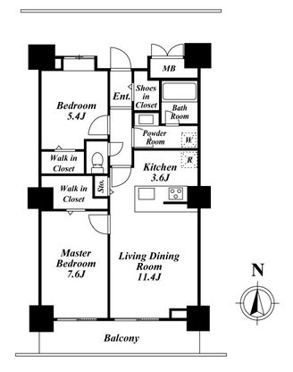 ロイヤルパークスタワー南千住　2509号室　間取り