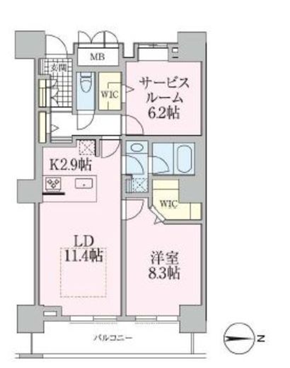 ロイヤルパークスタワー南千住　3611号室　間取り