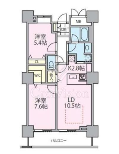 ロイヤルパークスタワー南千住　511号室　間取り