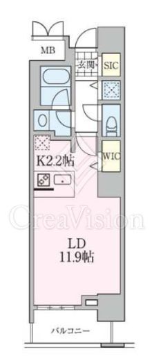 ロイヤルパークスタワー南千住　905号室　間取り