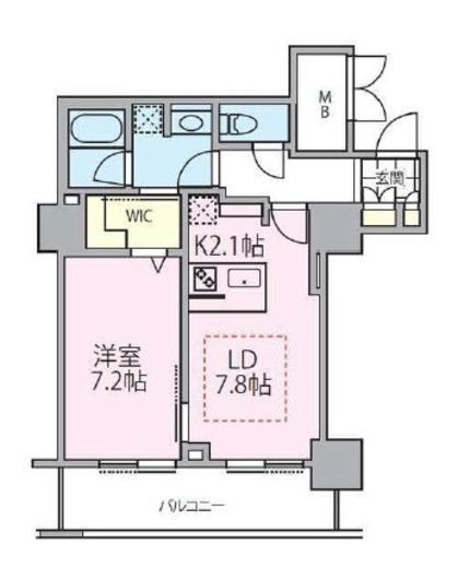 ロイヤルパークスタワー南千住　913号室　間取り