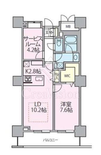 ロイヤルパークスタワー南千住　1217号室　間取り