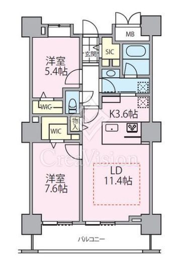ロイヤルパークスタワー南千住　1310号室　間取り