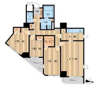 KDXレジデンス千駄木　803号室　間取り