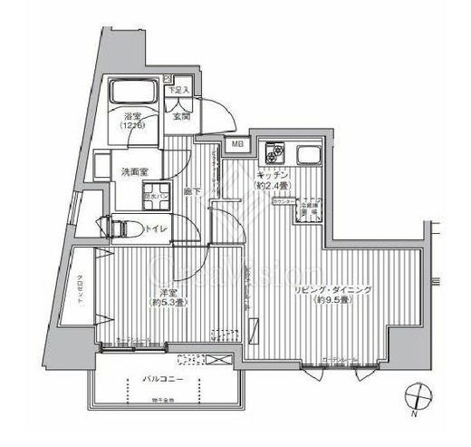カーサラスク目白台　504号室　間取り