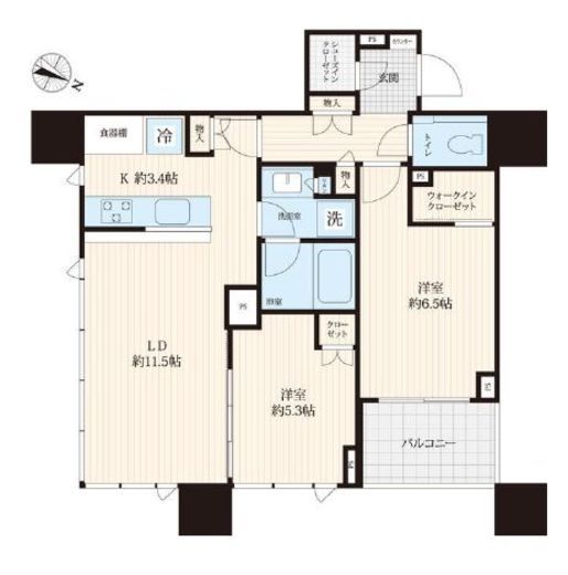グランドミレーニア タワー＆スイート　712号室　間取り