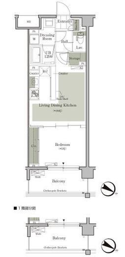 パークキューブ西ヶ原ステージ　111号室　間取り