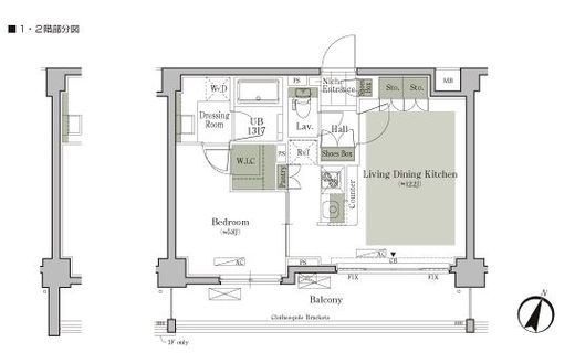 パークキューブ西ヶ原ステージ　214号室　間取り