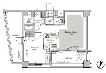 パークキューブ西ヶ原ステージ　311号室　間取り