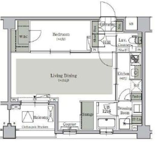 パークキューブ西ヶ原ステージ　421号室　間取り