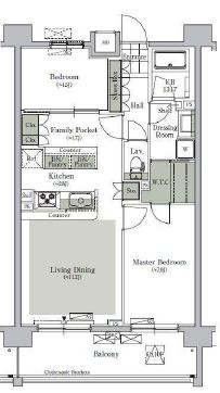 パークキューブ西ヶ原ステージ　535号室　間取り