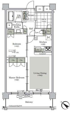 パークキューブ西ヶ原ステージ　720号室　間取り