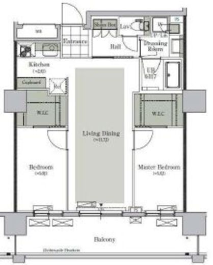 パークキューブ西ヶ原ステージ　811号室　間取り