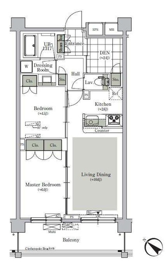 パークキューブ西ヶ原ステージ　819号室　間取り