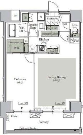 パークキューブ西ヶ原ステージ　916号室　間取り