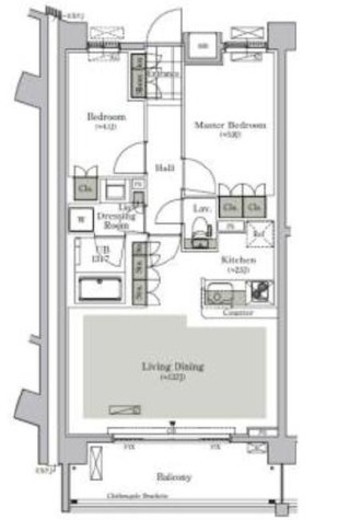 パークキューブ西ヶ原ステージ　824号室　間取り