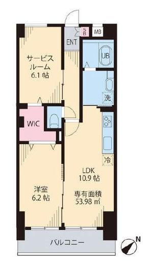 ソレアード茗荷谷　101号室　間取り