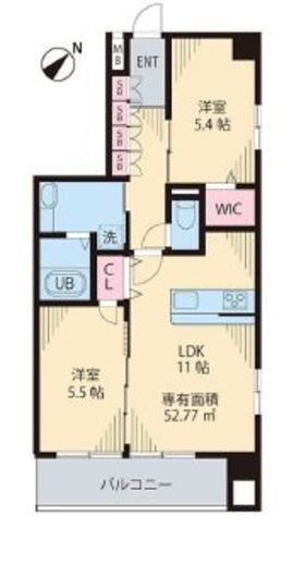 ソレアード茗荷谷　401号室　間取り