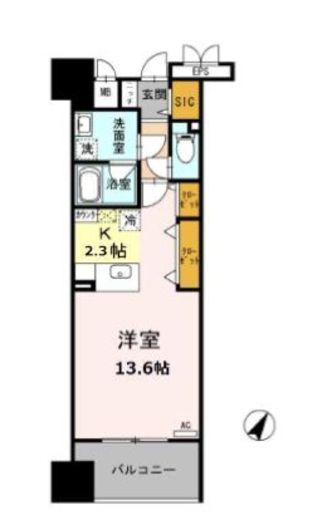 ロイヤルパークスシーサー南千住　304号室　間取り